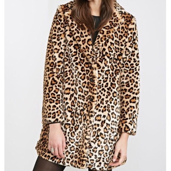 Fur Leopard Winter Coat